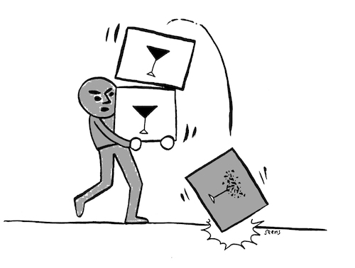 Cartoon: Glass (medium) by sam seen tagged glass