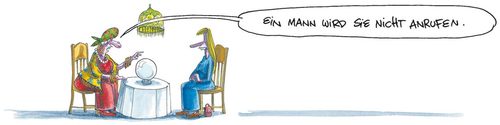 Cartoon: Wahrsage (medium) by OL tagged wahrsagerin,horoskope,liebe,astrologie