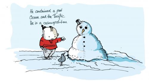 Cartoon: CONTAINED (medium) by ali tagged snow,ocean,pacific