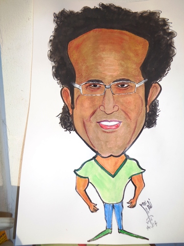 Cartoon: SHERIF MADKOR (medium) by AHMEDSAMIRFARID tagged ahmed,samir,farid,ahmedsamirfarid,sherif,madkor,cartoon,caricature,famous,people,illustrator