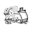 Cartoon: Grow Up. (small) by foreigneye tagged diet,exercise,treadmill,gym,trainer,baby,protein,steroids