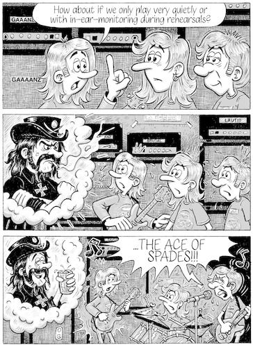 Cartoon: Lemmy (medium) by Oliver Gerke tagged motörhead