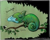 Cartoon: handicap (small) by Hannes tagged chamäleon,chameleon,mask,maske,wearmask,corona,covid,maskenpflicht,handicap