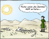 Cartoon: Hitzestress (small) by Hannes tagged klimawandel,sommer,hitze,sommerhitze,kühe,kuh,sonnenbrand,hitzestress