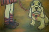 Cartoon: walking the dog (small) by iris lydia tagged hund,dog,walk,spaziergang