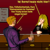 Cartoon: Bargespräche 5 (small) by PuzzleVisions tagged puzzlevisions,donald,trump,volkshochschule,kurs,siegen,lernen,bernd,gaby,bargespräch