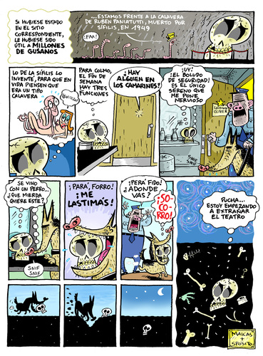 Cartoon: la calavera de hamlet (medium) by PIPI SPOSITO tagged comic