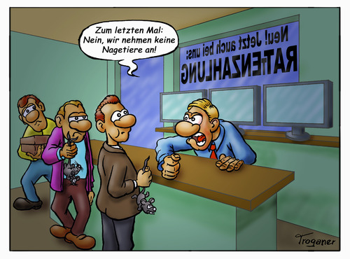 Cartoon: Zahlungsart (medium) by Troganer tagged wirtschaft,handel,einzelhandel,währung,einkauf,verkauf,raten