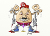 Cartoon: Herr Alltagsfrust! (small) by gimpl tagged frust,stress,werbeflut,alltag
