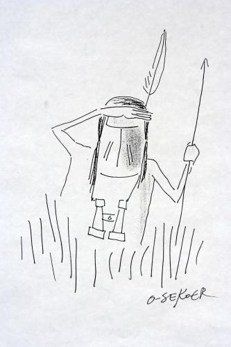 Cartoon: indian (medium) by o-sekoer tagged sekoer