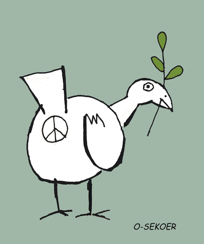 Cartoon: peace (medium) by o-sekoer tagged peace