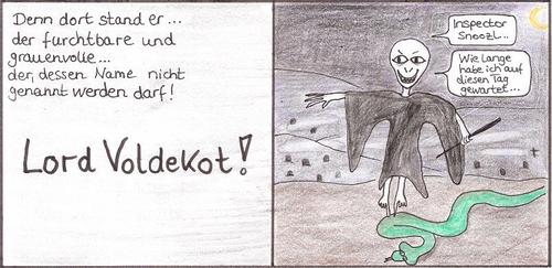 Cartoon: Inspector Snoozl-Avada Kedavra (medium) by Jakobine tagged fussball,inspector