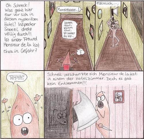 Cartoon: Inspector Snoozl - Geisterhotel (medium) by Jakobine tagged hotel,king,stephen,shining,inspector