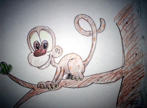 Cartoon: Monkey  in a tree (medium) by rocknoise tagged cartoon,humor,mrmatt,monkey