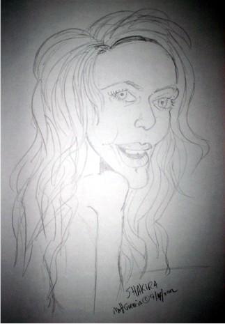 Cartoon: Shakira (medium) by rocknoise tagged cartoon,humor,mrmatt,bellydancer,performer,singer,caricature