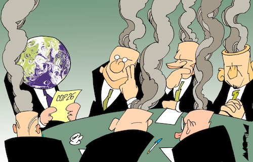Cartoon: COP 26 (medium) by Amorim tagged cop26,global,warming,climate,changes