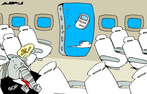 Cartoon: Depressurization (medium) by Amorim tagged trump,gop,us,election,2024,trump,gop,us,election,2024