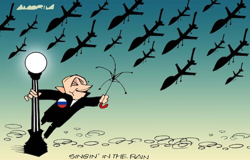 Cartoon: Drones (medium) by Amorim tagged putin,russia,ukraine,drones,putin,russia,ukraine,drones