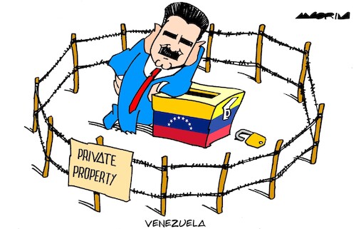 Cartoon: Maduro (medium) by Amorim tagged nicolas,maduro,venezuela,dictatorship,nicolas,maduro,venezuela,dictatorship