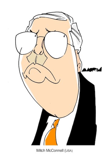 Cartoon: Mitch McConnell (medium) by Amorim tagged mitch,mcconnell,usa