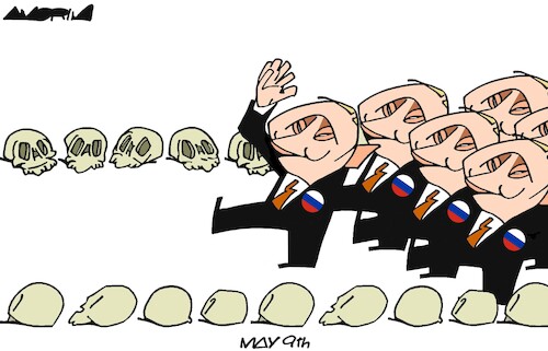 Cartoon: Parade (medium) by Amorim tagged putin,ukrania,wwii,putin,ukrania,wwii,world,war,ii