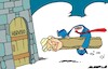 Cartoon: Battering ram (small) by Amorim tagged trump,harvarduniversity,foreignstudents