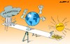 Cartoon: Climate seesaw (small) by Amorim tagged global,warming,climate,world