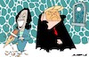 Cartoon: Conventions (small) by Amorim tagged trump,kamala,harris,democrats,convention