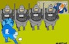 Cartoon: Defense barrier (small) by Amorim tagged trump,ice,fifaworldcup2026