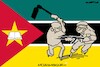 Cartoon: Mozambique flag (small) by Amorim tagged mozambique,frelimo,presidential,election