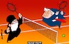 Cartoon: Tennis (small) by Amorim tagged iran,trump,peacetalks