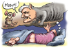 Cartoon: Mauut (small) by thomasvelte tagged maut,seehofer,dobrindt,alptraum,katze,maus,verkehr,auto,autobahn