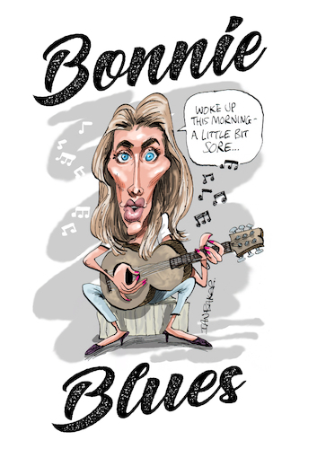 Cartoon: Bonnie Blue Caricature (medium) by Ian Baker tagged bonnie,blue,blues,music,gang,bang,only,fans,performer,internet,film,adult,guitar,singer,ian,baker,cartoon,caricature,illustration,parody,satire,spoof,album,cover,delta,usa,uk,1000,men