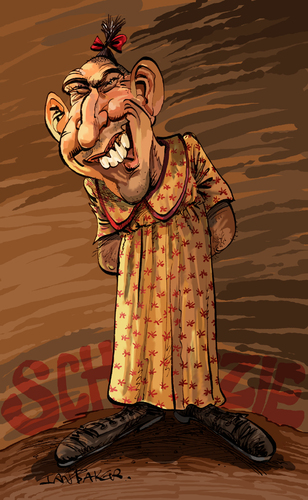 Cartoon: Schlitzie (medium) by Ian Baker tagged schlitzie,freaks,surtees,simon,metz,sideshow,barnum,bailey,aztec,microcephaly,carnival,circus,film,caricature,ringling,brothers,pinhead,tod,browning,zippy