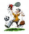 Cartoon: Book Cover (small) by Ian Baker tagged sport,book