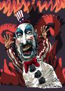 Cartoon: Captain Spalding (small) by Ian Baker tagged sid,haig,captain,spalding,devils,rejects,horror,scary,film,caricature