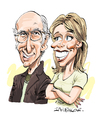 Cartoon: Curb Your Enthusiasm (small) by Ian Baker tagged larry,david,cheryl,hines,seinfeld,comedy,caricature,curb,your,enthusiasm