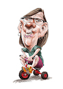 Cartoon: Random Folk (small) by Ian Baker tagged random,folk,person,woman,ugly,grotesque,bike,bicycle,tricycle,ian,baker,cartoon,caricature,character,parody,spoof,big,head,riding,rider,silly,funny,gag