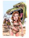 Cartoon: Raquel Welch (small) by Ian Baker tagged raquel welch cavegirl films