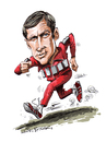 Cartoon: The Six Million Dollar Man (small) by Ian Baker tagged six,million,dollar,man,bionic,lee,majors,seventies,action,70s,tv,caricature,ian,baker,celebrity,tracksuit,adidas