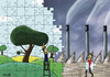 Cartoon: For a greener world (small) by Adene tagged ecolgy,global,warming,green,environment