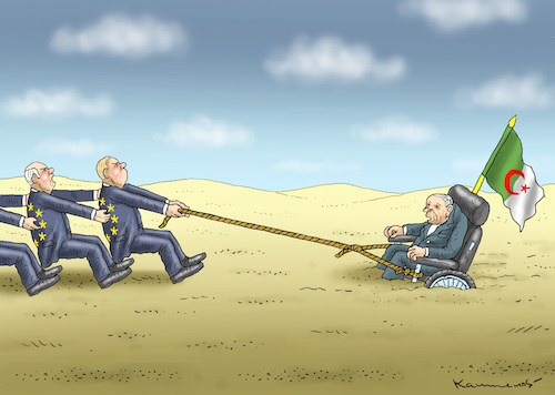 Cartoon: ALGERIEN KRISE (medium) by marian kamensky tagged algerien,islamismus,diktatur,algerien,islamismus,diktatur