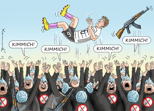 Cartoon: ANTIIMPFSCHWURBLER UND KIMMICH (medium) by marian kamensky tagged antiimpfschwurbler,lieben,kimmich,antiimpfschwurbler,lieben,kimmich