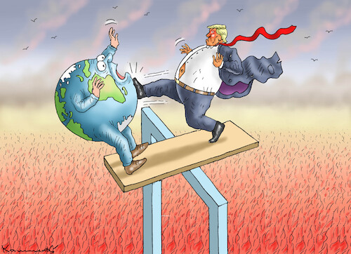 Cartoon: ANTIRETTERTRETER (medium) by marian kamensky tagged board,of,oil,peace,iran,trump,krieg,putin,hormus,kuba,board,of,oil,peace,iran,trump,krieg,putin,hormus,kuba