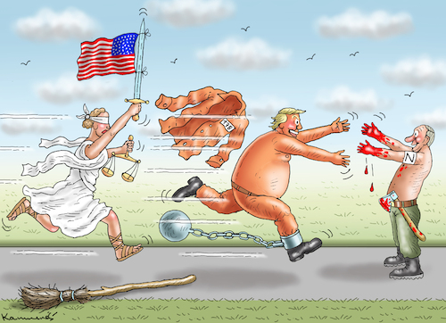 Cartoon: ASYL (medium) by marian kamensky tagged born,stormy,daniels,trump,putin,betrug,born,stormy,daniels,trump,putin,betrug