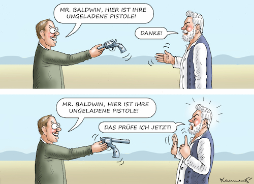 Cartoon: BALDWIN (medium) by marian kamensky tagged baldwin,baldwin