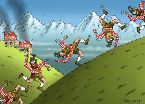 Cartoon: BAYERISCHER FRÜHLING (medium) by marian kamensky tagged alternative,für,deutschland,rechtspopulismus,uli,hoeness,bernd,lucke,alternative,für,deutschland,rechtspopulismus,uli,hoeness,bernd,lucke