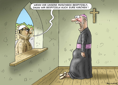 Cartoon: BESPITZELUNG (medium) by marian kamensky tagged bespitzelung,bespitzelung