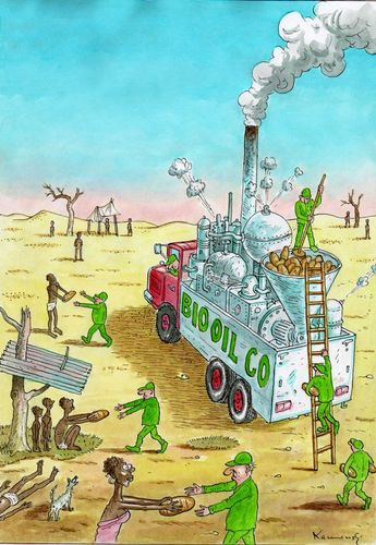 Cartoon: Bio Oil (medium) by marian kamensky tagged energy,oil,third,world