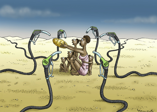 Cartoon: Bioterror (medium) by marian kamensky tagged biokraftstoff,e10,benzin,ölindustrie,umweltzerstörung,biokraftstoff,e10,benzin,ölindustrie,umweltzerstörung